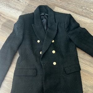Never worn black tweed blazer
